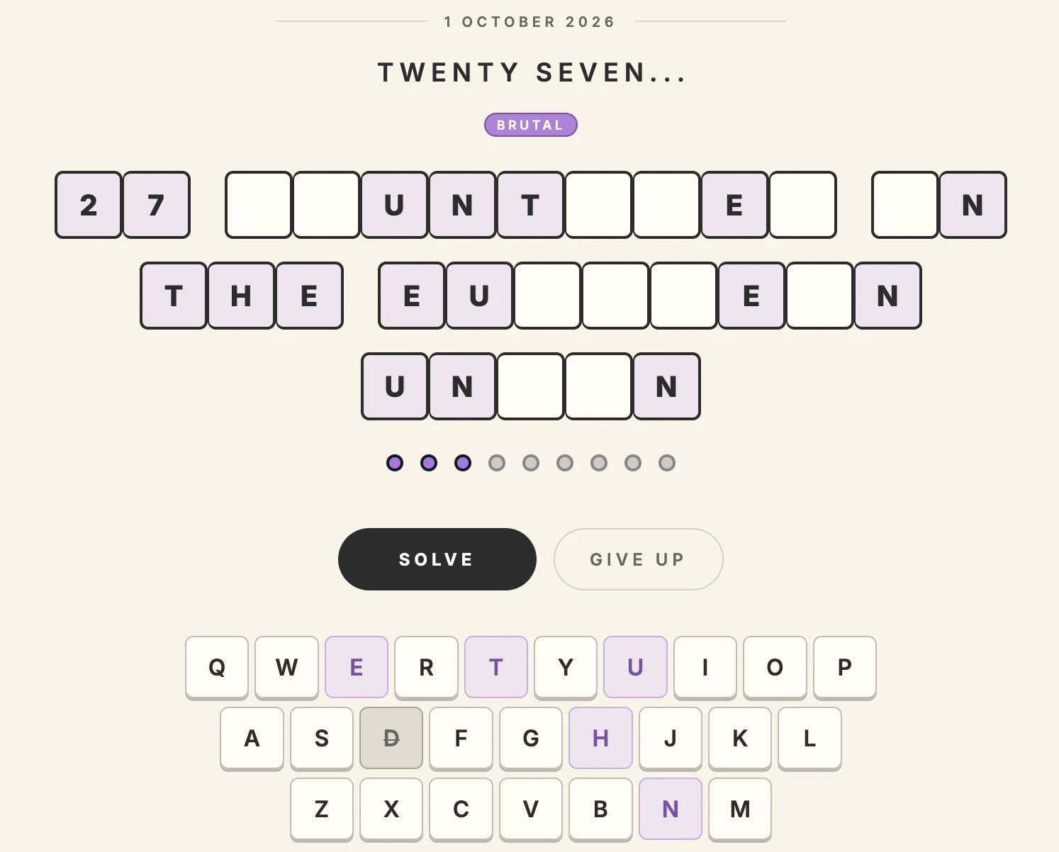 Screenshot of NumberBang