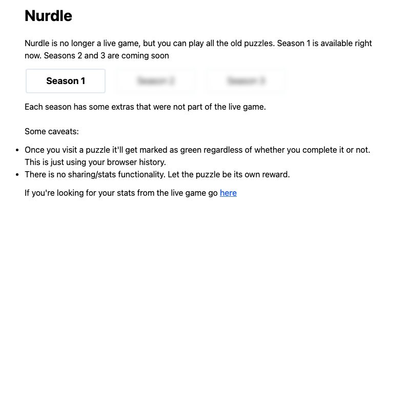 Screenshot of Nurdle