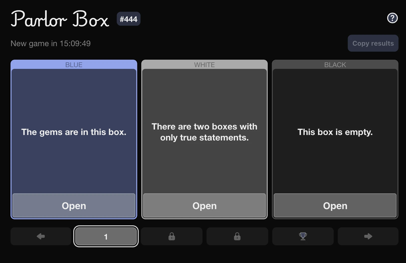 Screenshot of Parlor Box
