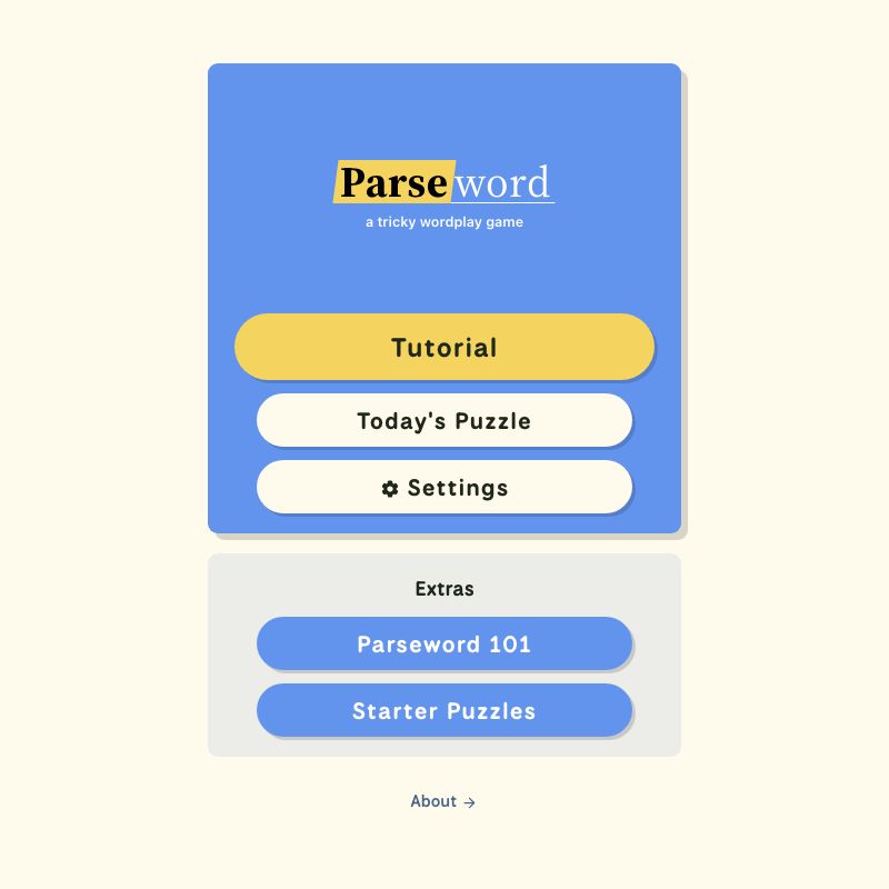 Screenshot of Parseword
