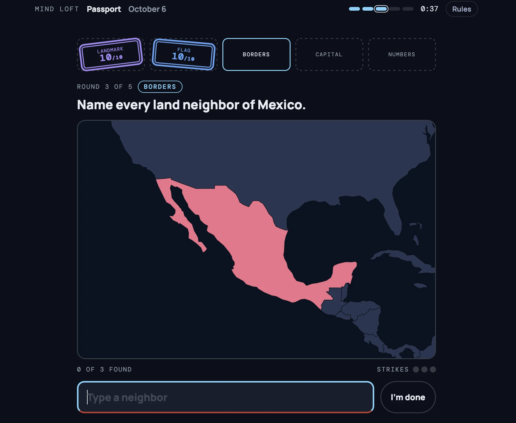 Screenshot of Passport