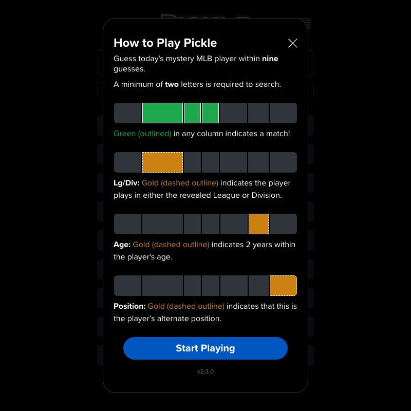 Screenshot of Pickle