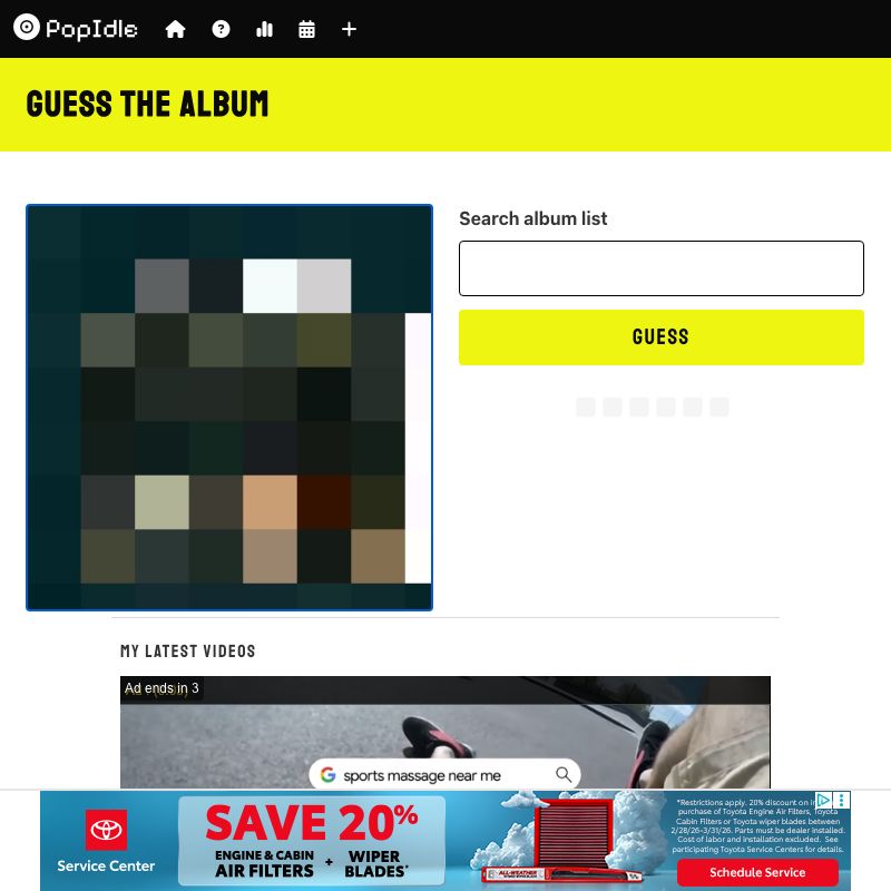 Screenshot of PopIdle