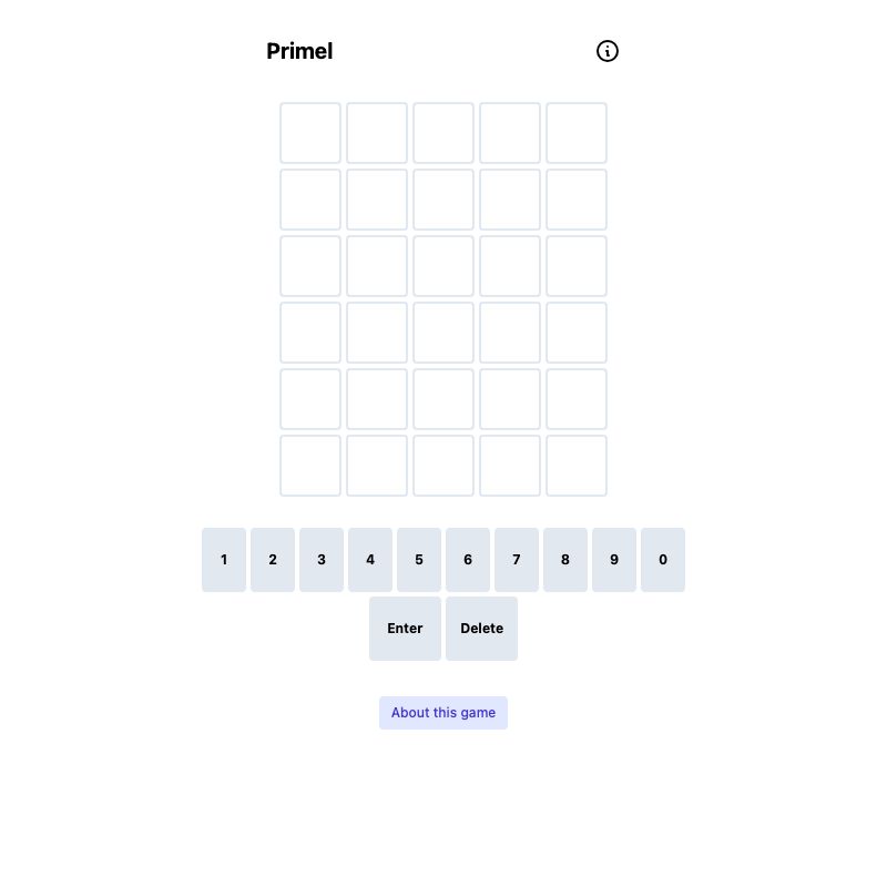 Screenshot of Primel