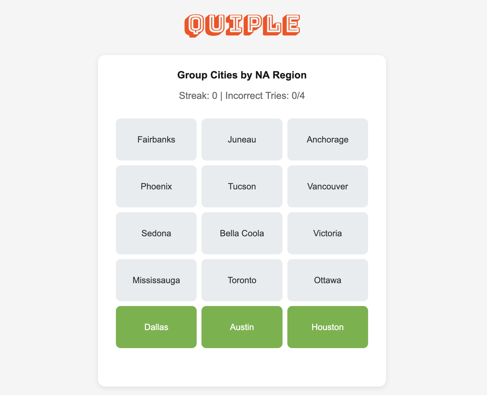 Screenshot of Quiple