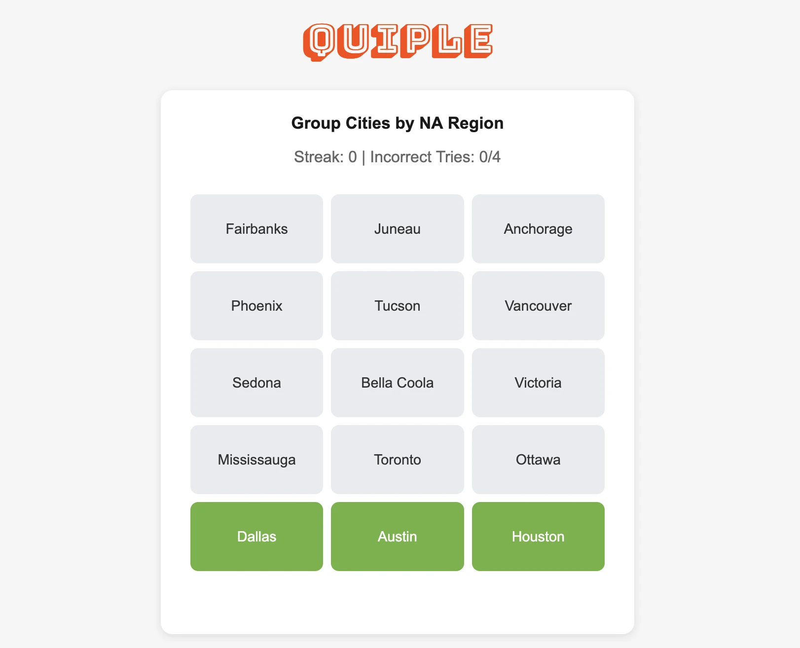 Screenshot of Quiple