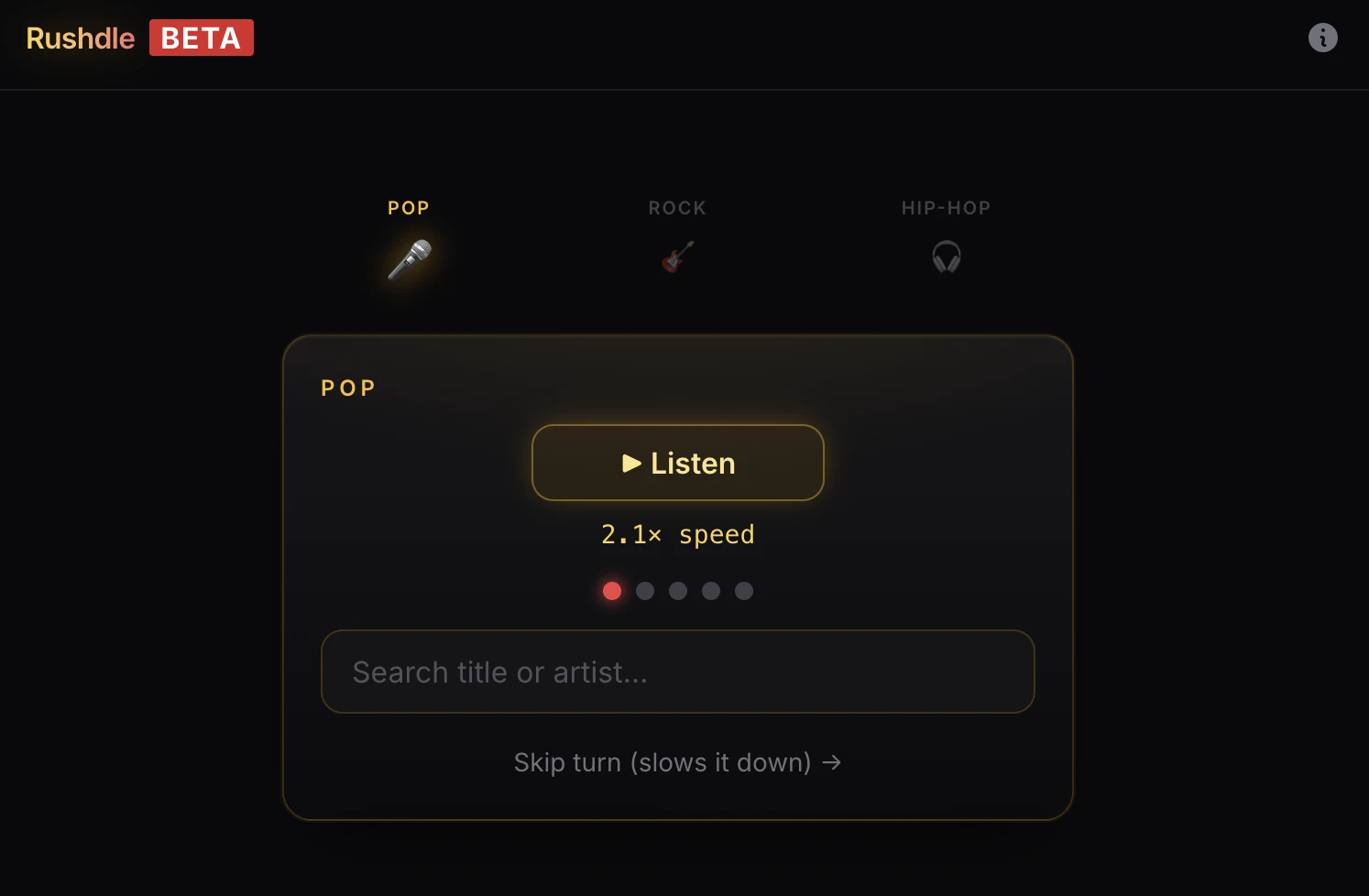 Screenshot of Rushdle