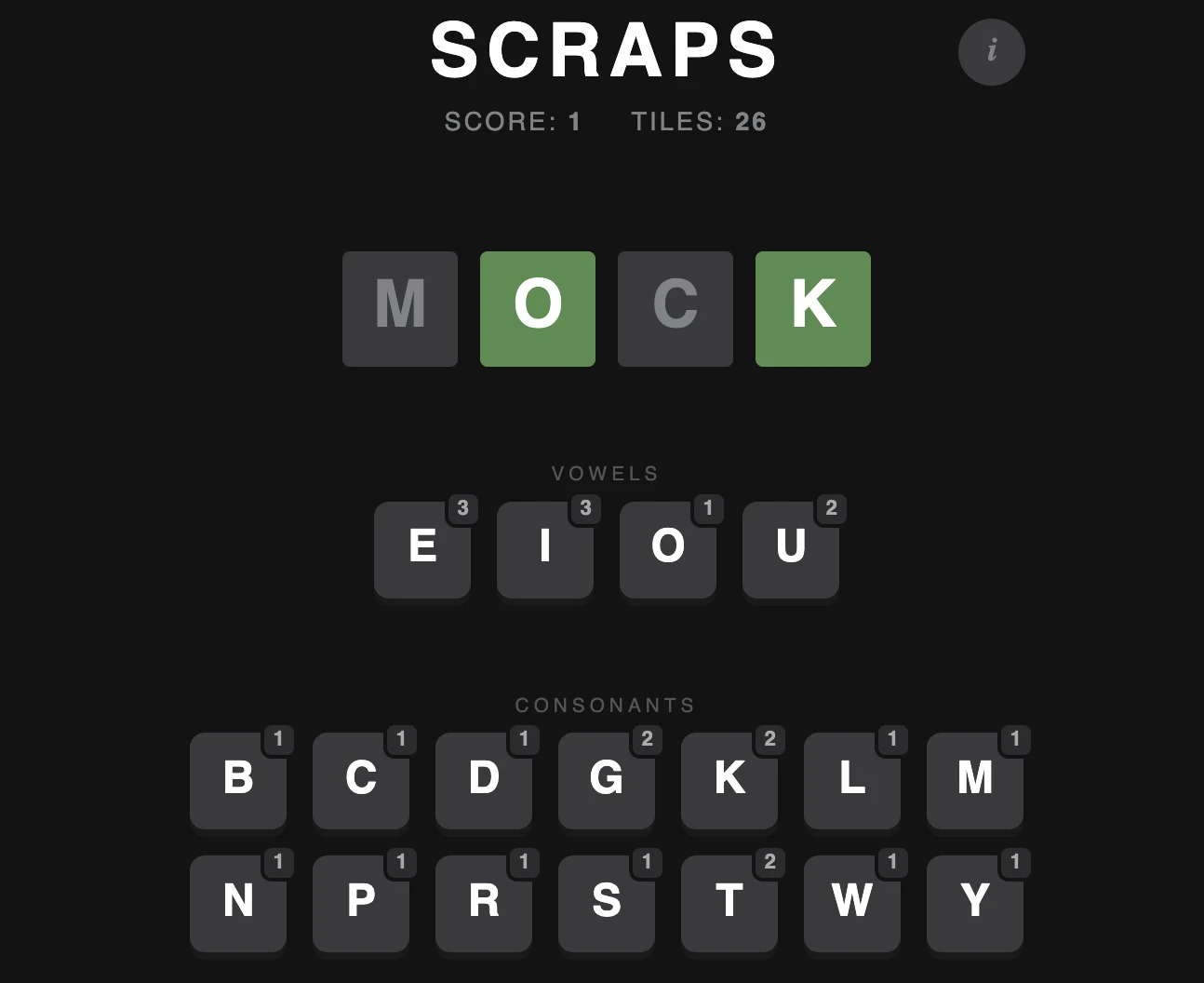 Screenshot of Scraps
