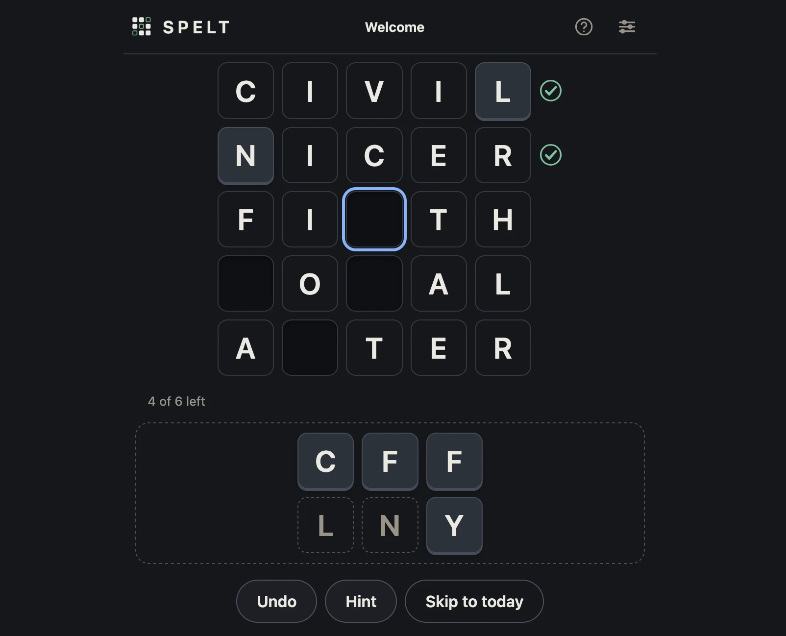 Screenshot of Spelt