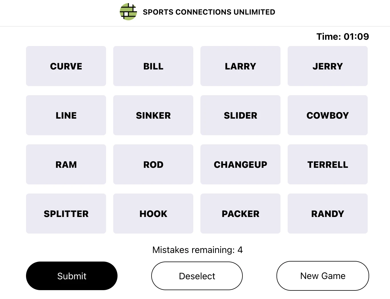 Screenshot of Sports Connections