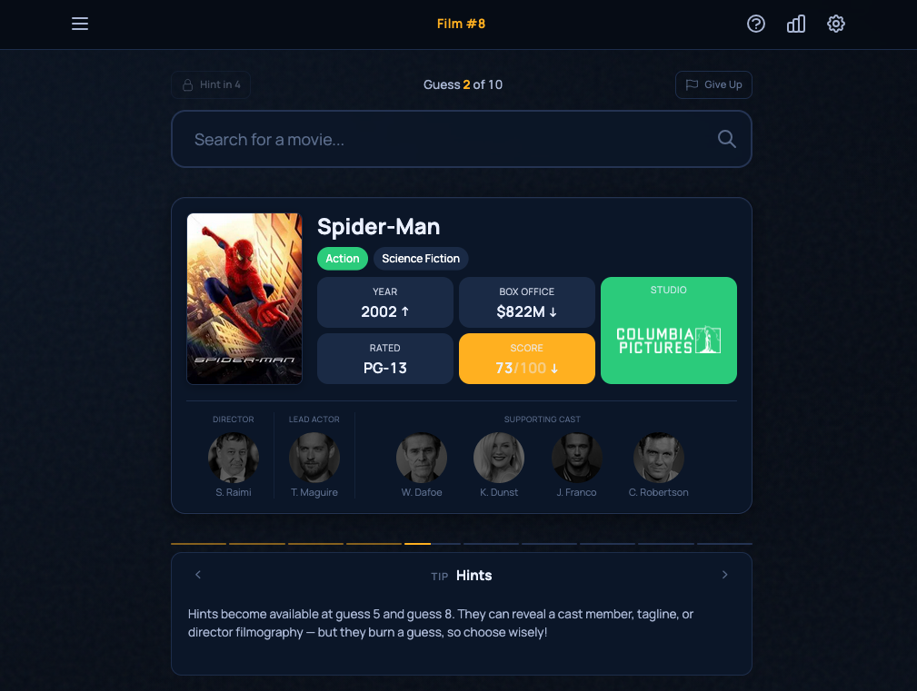 Screenshot of Spotle Movie