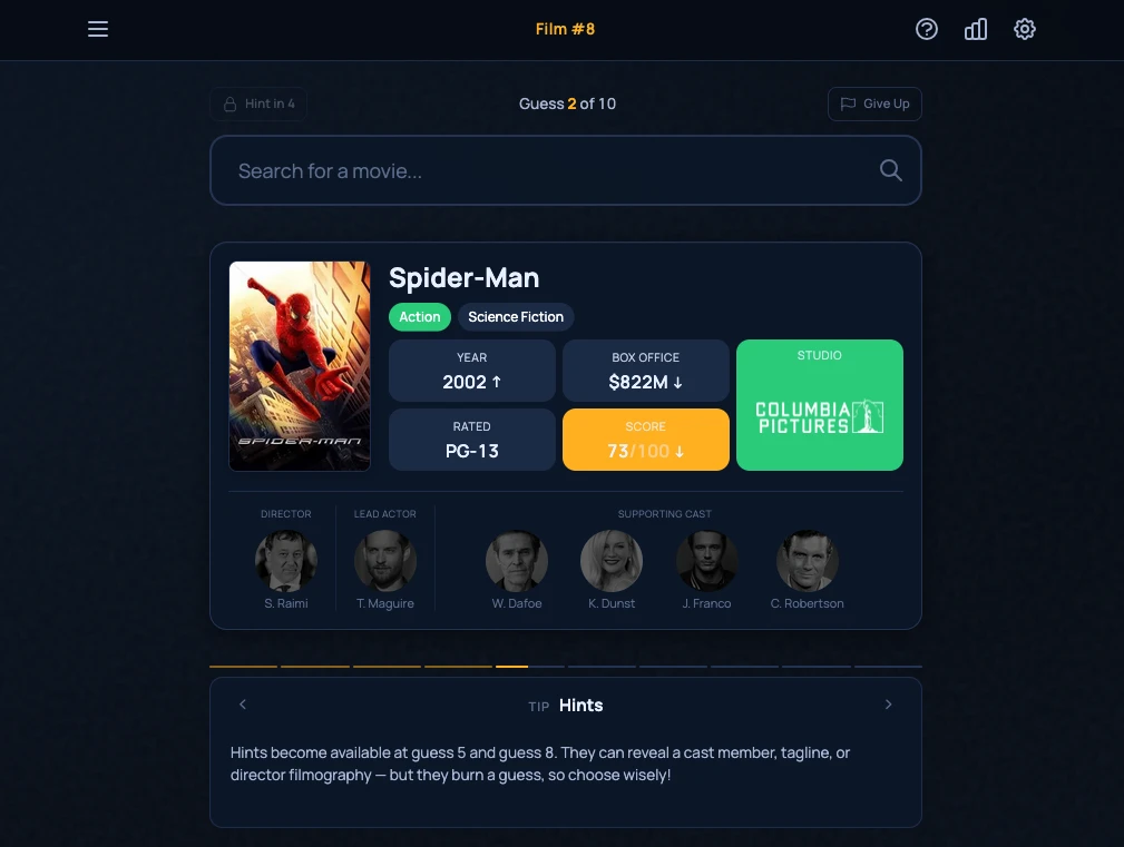 Screenshot of Spotle Movie