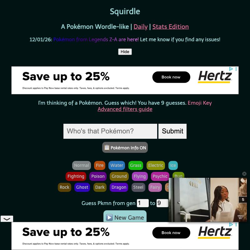Screenshot of Squridle