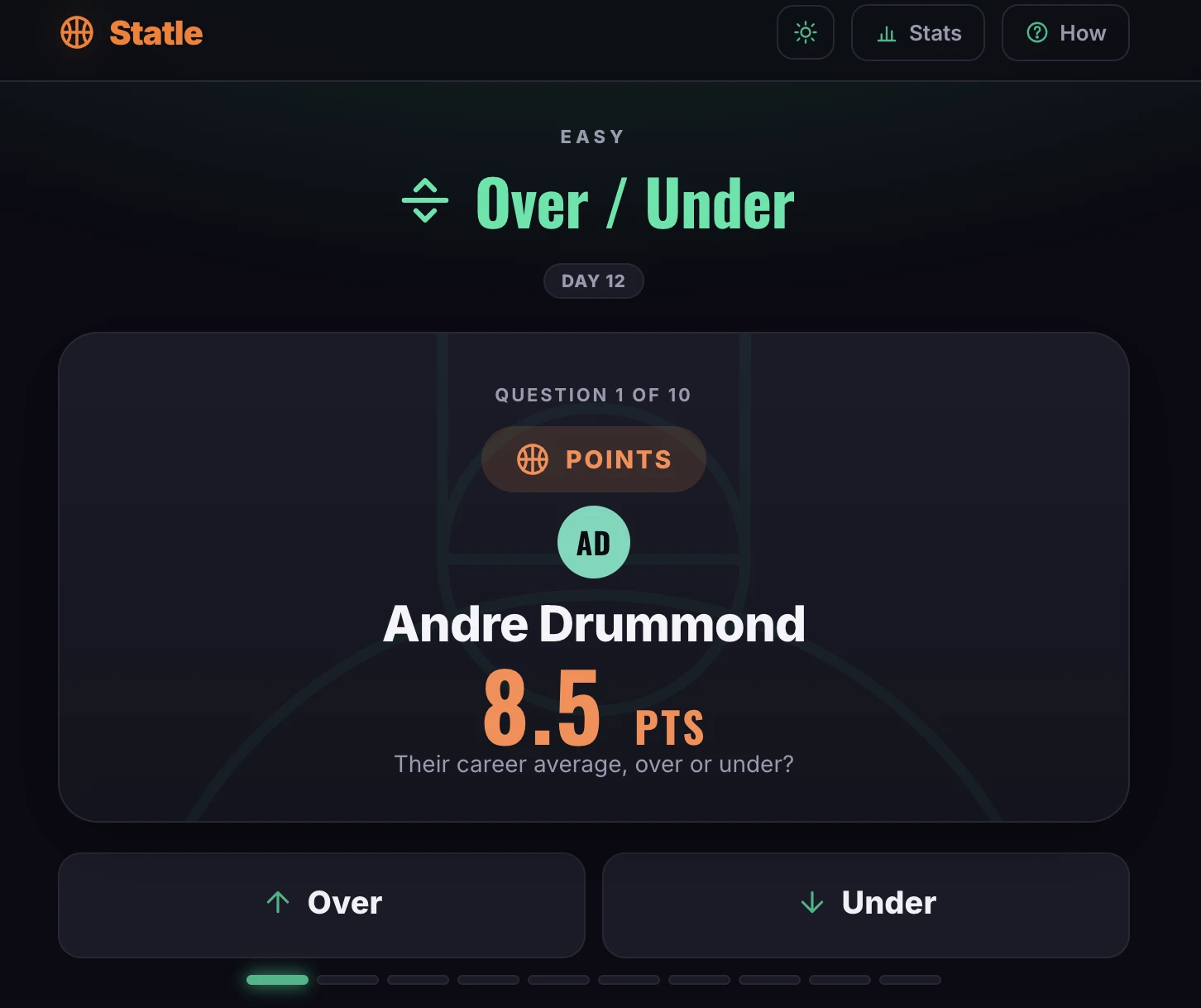 Screenshot of Statle