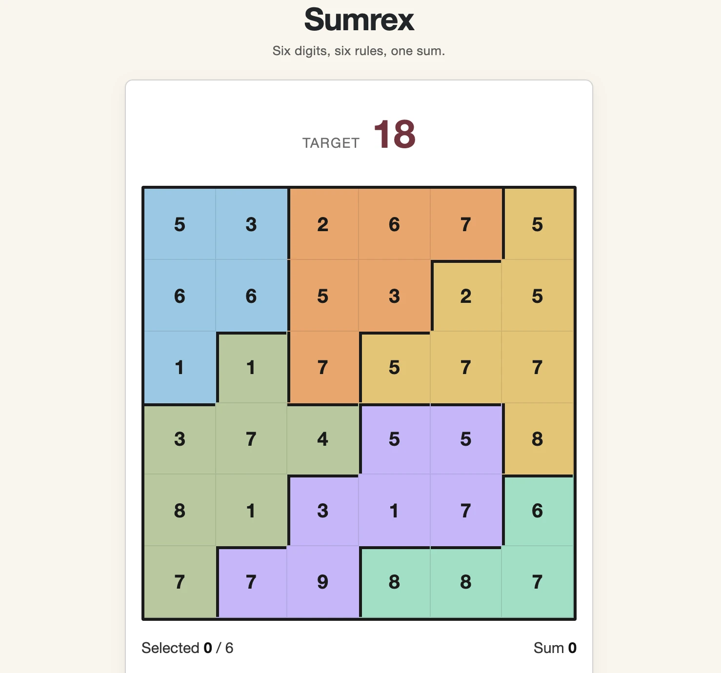 Screenshot of Sumrex