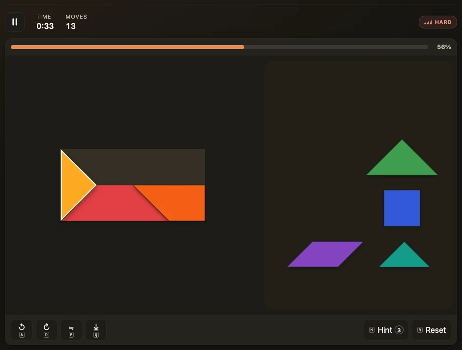 Screenshot of Tangram Fun