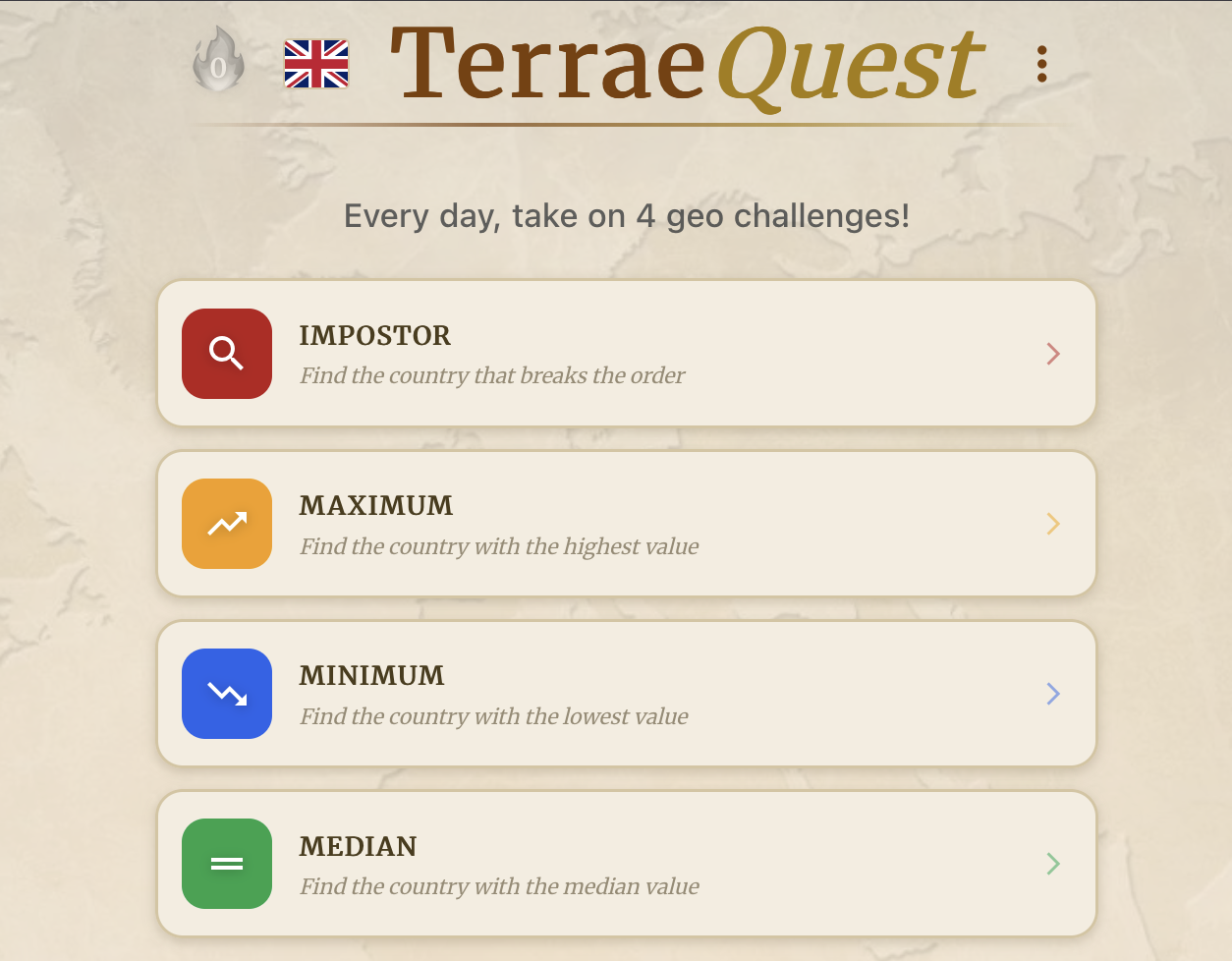 Screenshot of TerraeQuest