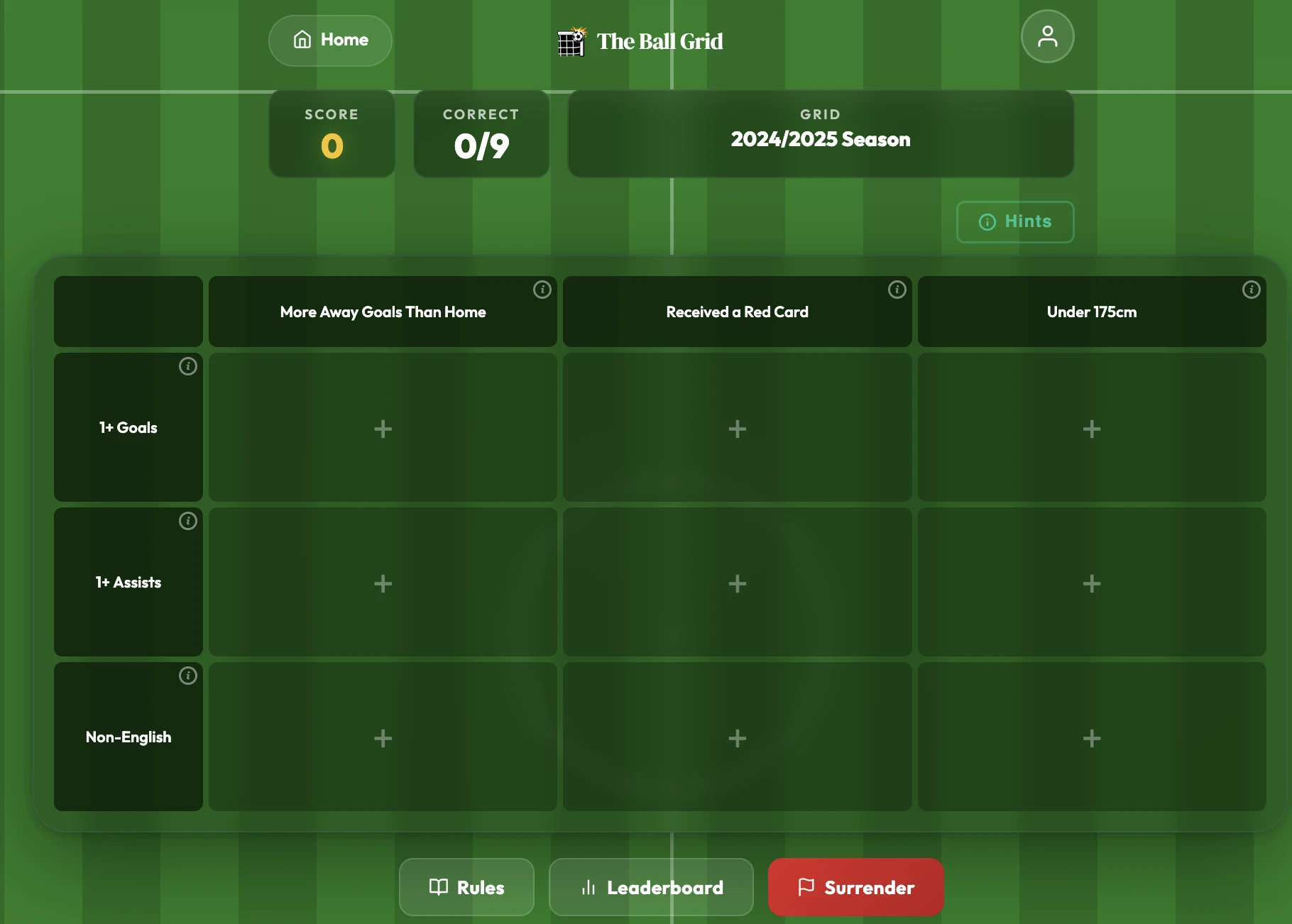 Screenshot of The Ball Grid