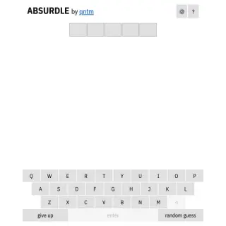 Screenshot of Absurdle