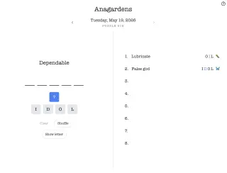 Screenshot of Anagardens