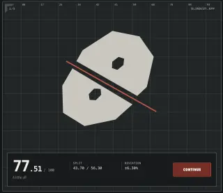 Screenshot of BlindCut