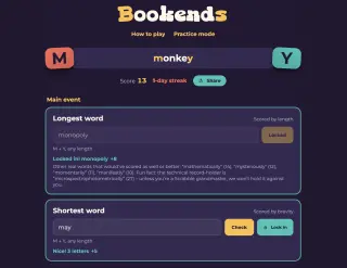 Screenshot of Bookends