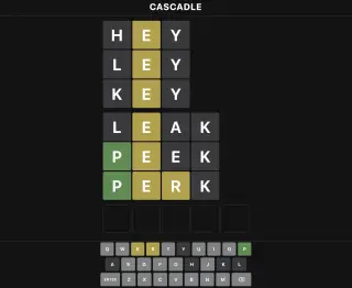 Screenshot of Cascadle