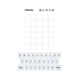 Screenshot of CFBordle