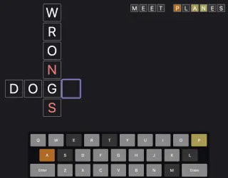 Screenshot of Crosswordle