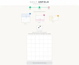 Screenshot of Daily Unfold