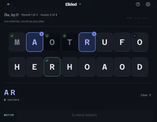 Screenshot of Elided