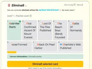 Screenshot of Elimina8