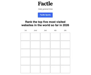 Screenshot of Factle