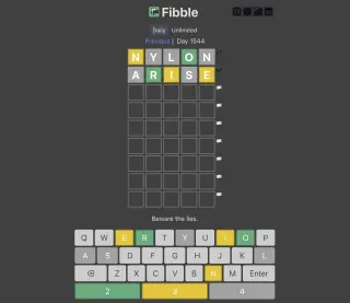 Screenshot of Fibble