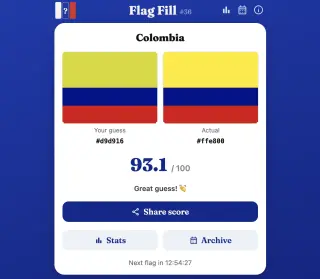 Screenshot of Flag Fill