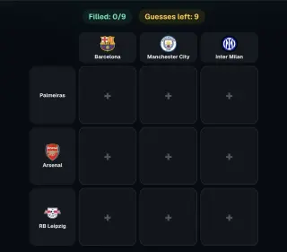 Screenshot of Football Grid