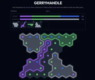 Screenshot of Gerrymandle