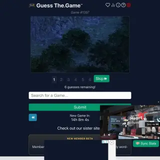 Screenshot of Guess the Game