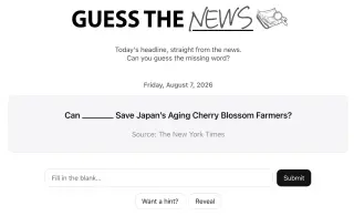 Screenshot of Guess the News