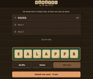 Screenshot of Handful