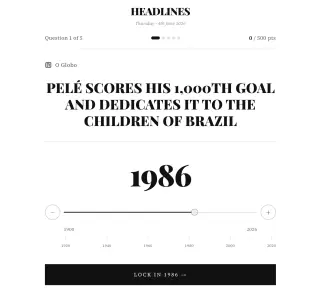 Screenshot of Headlines
