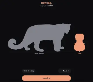 Screenshot of How big?