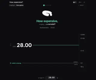 Screenshot of How expensive?