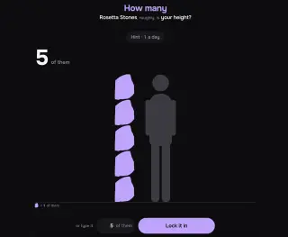 Screenshot of How many?