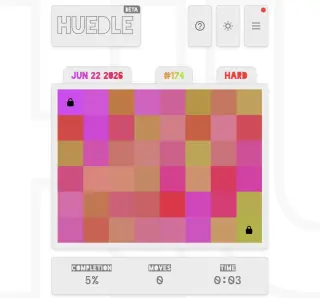 Screenshot of Huedle