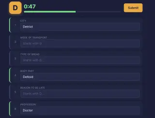 Screenshot of Letterly