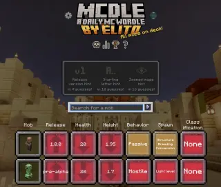 Screenshot of MCdle