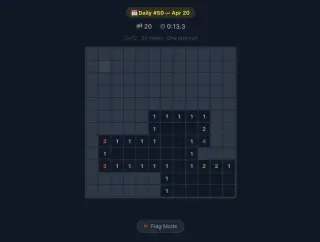 Screenshot of Minesweepdle