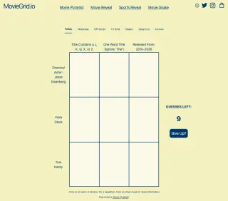 Screenshot of MovieGrid