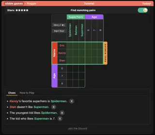 Screenshot of Noggle